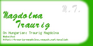 magdolna traurig business card